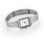 Casio női karóra LTP-V007D-7E, ezüst, téglalap tok, acél szíj, WR50