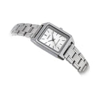 Casio női karóra LTP-V007D-7E, ezüst, téglalap tok, acél szíj, WR50