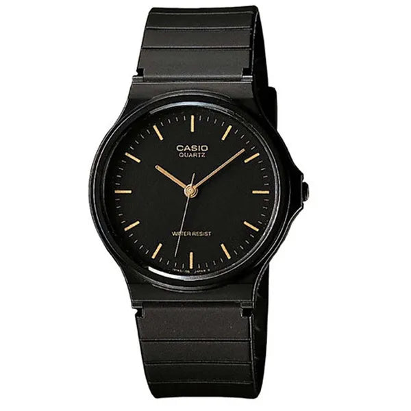 Casio MQ-24-1ELDF uniszex karóra, fekete, 36 mm, kvarc, WR30, díszdobozzal