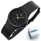 Casio MQ-24-1ELDF uniszex karóra, fekete, 36 mm, kvarc, WR30, díszdobozzal