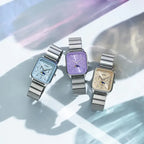 Casio MTP-M305D-2A férfi karóra, kék számlap, acél szíj, holdfázis, WR50