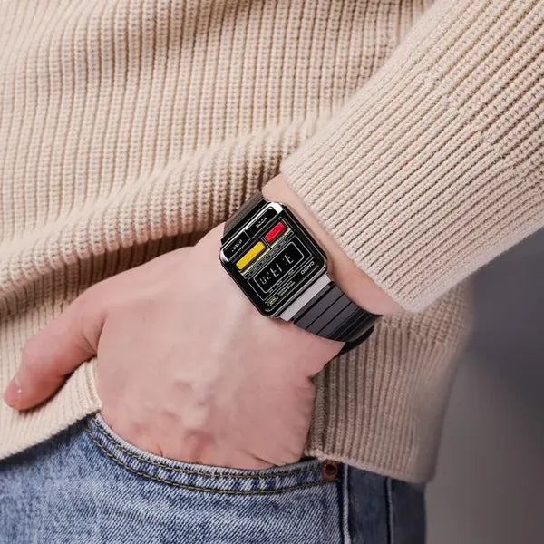 Casio Vintage férfi digitális karóra A120WEGG-1BDF, szürke acél szíj, WR30