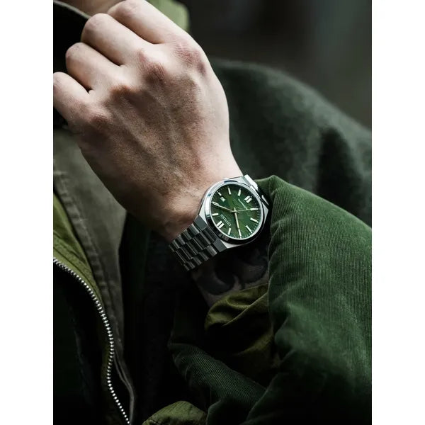 Citizen Tsuyosa NJ0159-86X férfi automata óra, zöld számlap, 40 mm, zafírüveg