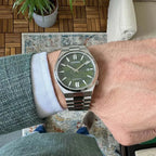 Citizen Tsuyosa NJ0159-86X férfi automata óra, zöld számlap, 40 mm, zafírüveg