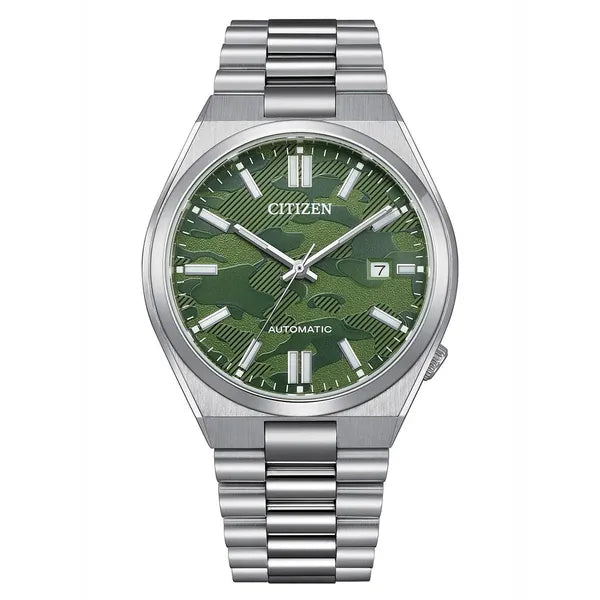 Citizen Tsuyosa NJ0159-86X férfi automata óra, zöld számlap, 40 mm, zafírüveg