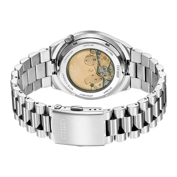 Citizen Tsuyosa NJ0159-86X férfi automata óra, zöld számlap, 40 mm, zafírüveg