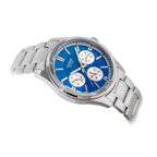 Casio MTP-1375D-2A2 férfi karóra, kék számlap, acél szíj, WR50, 40 mm