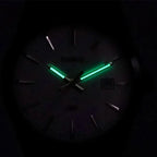 Casio MTP-VD03B-3A férfi óra, zöld számlap, acél szíj, WR50, 42 mm, fekete tok