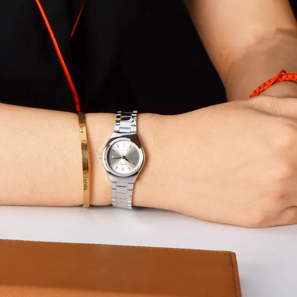 Casio LTP-1170A-7A női karóra, ezüst, acél szíj, dátum, WR30 + díszdoboz