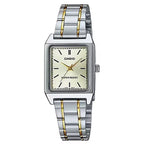 Casio LTP-V007SG-9E női karóra, kvarc, két tónusú acél szíj, 31 mm, WR30