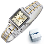 Casio LTP-V007SG-9E női karóra, kvarc, két tónusú acél szíj, 31 mm, WR30