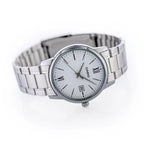 Casio férfi karóra MTP-V002D-7B3, ezüst acél, fehér számlap, WR30, 44 mm, dátum