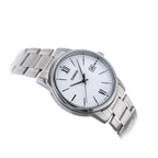Casio férfi karóra MTP-V002D-7B3, ezüst acél, fehér számlap, WR30, 44 mm, dátum