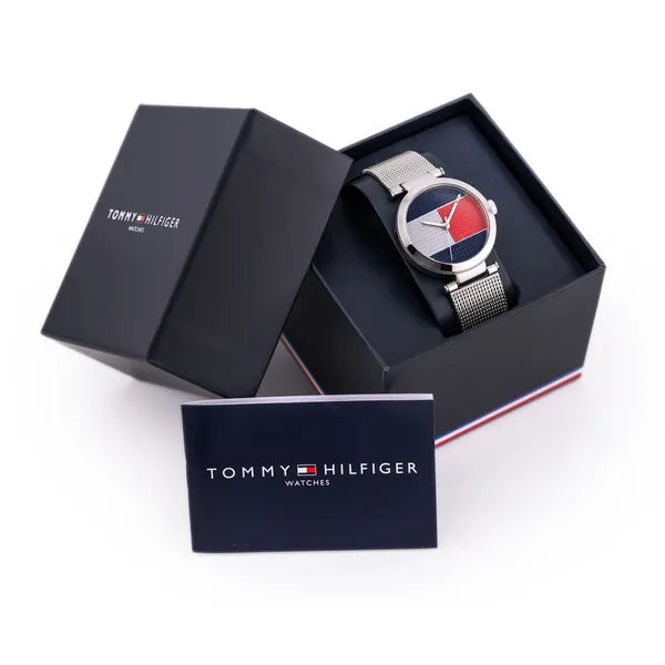Tommy Hilfiger Lynn 1781866 női karóra, 32 mm, acél, ezüst, WR30, kvarc
