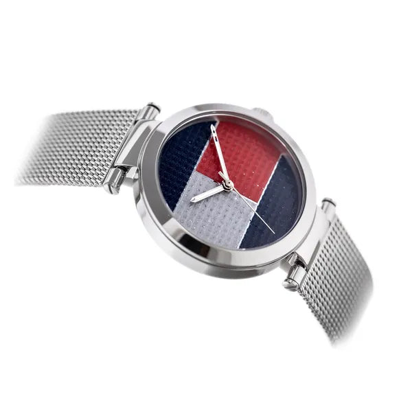 Tommy Hilfiger Lynn 1781866 női karóra, 32 mm, acél, ezüst, WR30, kvarc