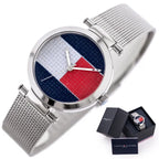 Tommy Hilfiger Lynn 1781866 női karóra, 32 mm, acél, ezüst, WR30, kvarc
