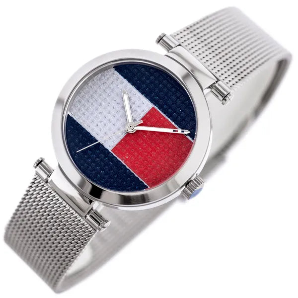 Tommy Hilfiger Lynn 1781866 női karóra, 32 mm, acél, ezüst, WR30, kvarc