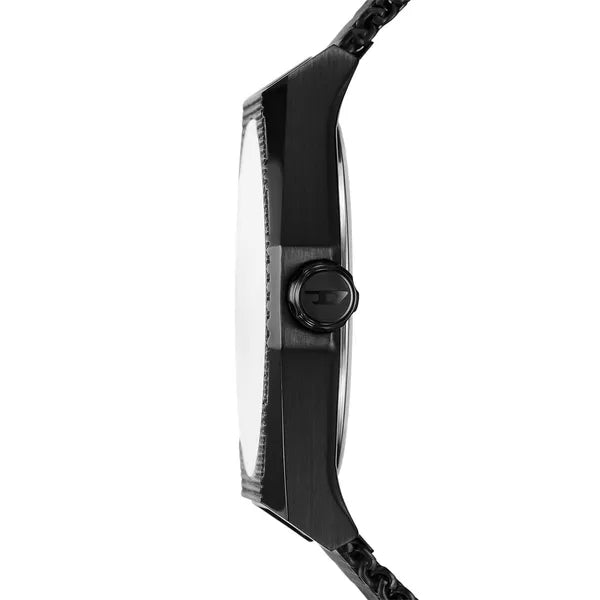 Diesel Double Scraper DZ2194 férfi karóra, 43 mm, fekete acél, WR50