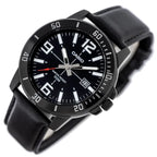 Casio férfi karóra MTP-VD01BL-1B, fekete, 45 mm, bőr szíj, WR50
