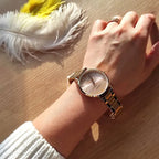 Casio LTP-VT01G-4B női karóra, arany acél, rózsaarany számlap, kvarc WR30