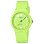 Casio női karóra LQ-24B-3BDF, zöld, 36 mm, kvarc, WR30, doboz
