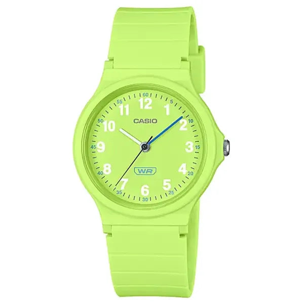 Casio női karóra LQ-24B-3BDF, zöld, 36 mm, kvarc, WR30, doboz
