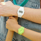 Casio női karóra LQ-24B-3BDF, zöld, 36 mm, kvarc, WR30, doboz