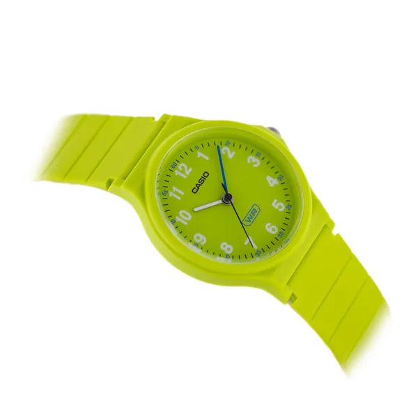 Casio női karóra LQ-24B-3BDF, zöld, 36 mm, kvarc, WR30, doboz