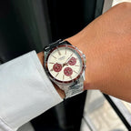 Casio MTP-1374D-5A2 férfi karóra, acél tok és csat, krém számlap, WR50 + doboz