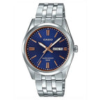 Casio MTP-1335D-2A2 férfi karóra, acél szíj, kék számlap, WR50, kvarc
