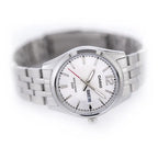 Casio MTP-1335D-7A férfi karóra, ezüst, 40 mm, WR50, dátum, kvarc, ásványi üveg