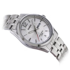 Casio MTP-1335D-7A férfi karóra, ezüst, 40 mm, WR50, dátum, kvarc, ásványi üveg
