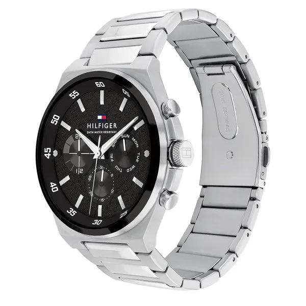 Tommy Hilfiger Dexter férfi karóra 1792087, acél, fekete, 5 ATM