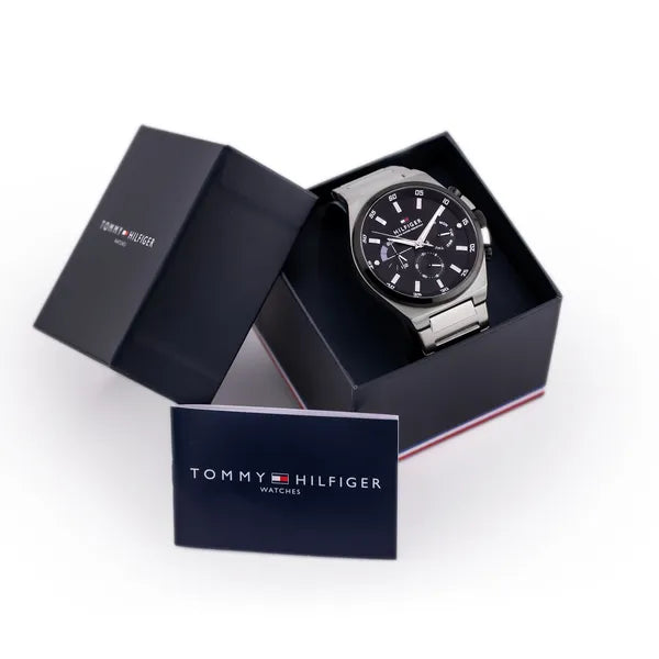 Tommy Hilfiger Dexter férfi karóra 1792087, acél, fekete, 5 ATM