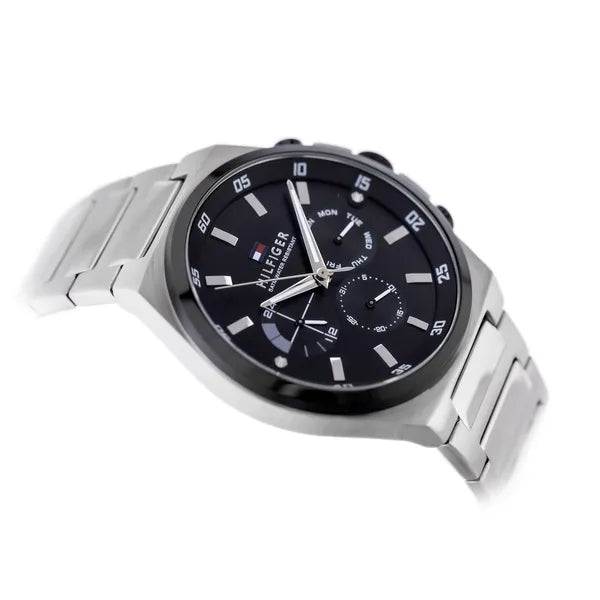 Tommy Hilfiger Dexter férfi karóra 1792087, acél, fekete, 5 ATM