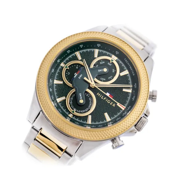Tommy Hilfiger Clark 1792079 férfi karóra, zöld, 46 mm, acél, WR50