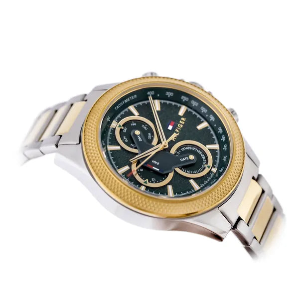 Tommy Hilfiger Clark 1792079 férfi karóra, zöld, 46 mm, acél, WR50