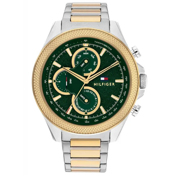 Tommy Hilfiger Clark 1792079 férfi karóra, zöld, 46 mm, acél, WR50