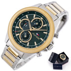 Tommy Hilfiger Clark 1792079 férfi karóra, zöld, 46 mm, acél, WR50