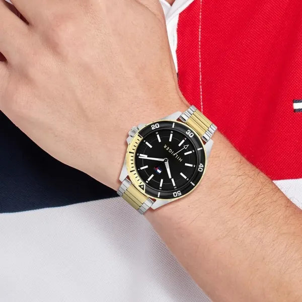 Tommy Hilfiger Logan 1792013 férfi karóra 43 mm, nemesacél, fekete, WR50