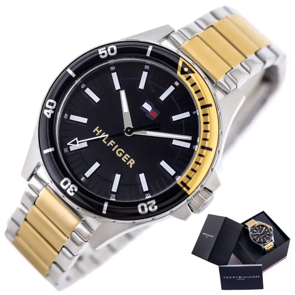 Tommy Hilfiger Logan 1792013 férfi karóra 43 mm, nemesacél, fekete, WR50