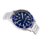 Tommy Hilfiger Logan 1792012 férfi karóra, acél szíj, kék számlap, 43 mm, WR50