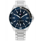 Tommy Hilfiger Logan 1792012 férfi karóra, acél szíj, kék számlap, 43 mm, WR50