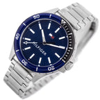 Tommy Hilfiger Logan 1792012 férfi karóra, acél szíj, kék számlap, 43 mm, WR50