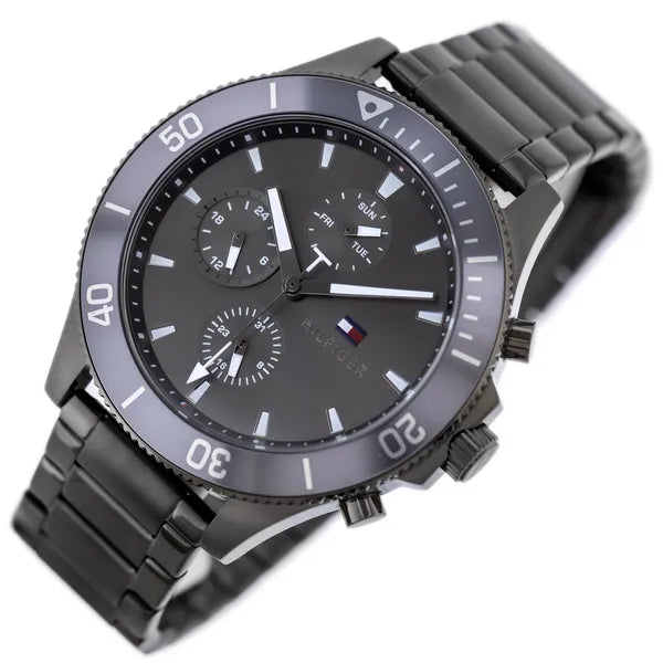Tommy Hilfiger Larson 1791918 férfi karóra 46 mm, acél szíj, WR50, kvarc