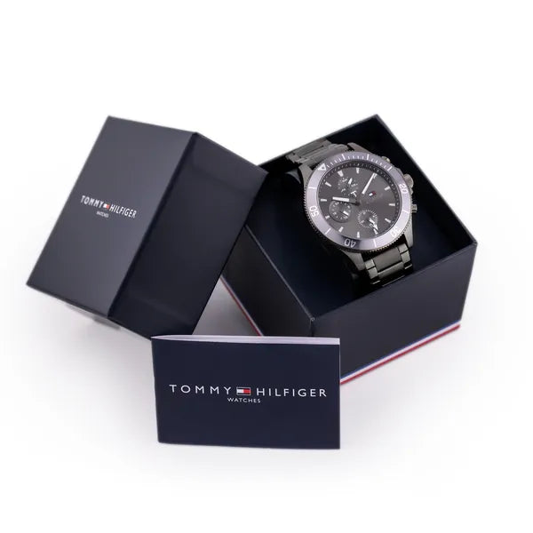 Tommy Hilfiger Larson 1791918 férfi karóra 46 mm, acél szíj, WR50, kvarc