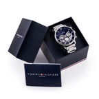 Tommy Hilfiger Legend 1710569 férfi karóra, acél, kék számlap, 44 mm, WR50