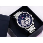 Tommy Hilfiger Legend 1710569 férfi karóra, acél, kék számlap, 44 mm, WR50
