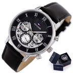 Tommy Hilfiger 1710565 Legend férfi karóra, 44 mm, fekete, bőr, 5 ATM