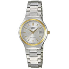 Casio LTP-1170G-7A női karóra, két tónusú acél, 25 mm, kvarc, dátum, WR30